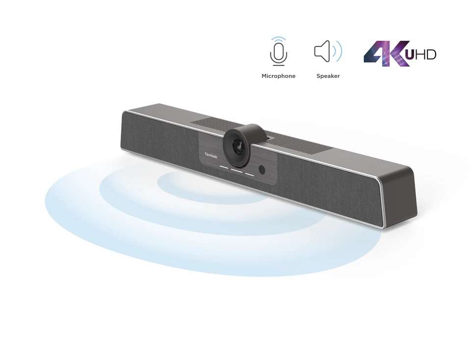 ViewSonic TeamJoin™ TRS10-UB–Giải pháp họp trực tuyến Microsoft Teams với video 4K và bảng điều khiển cảm ứng